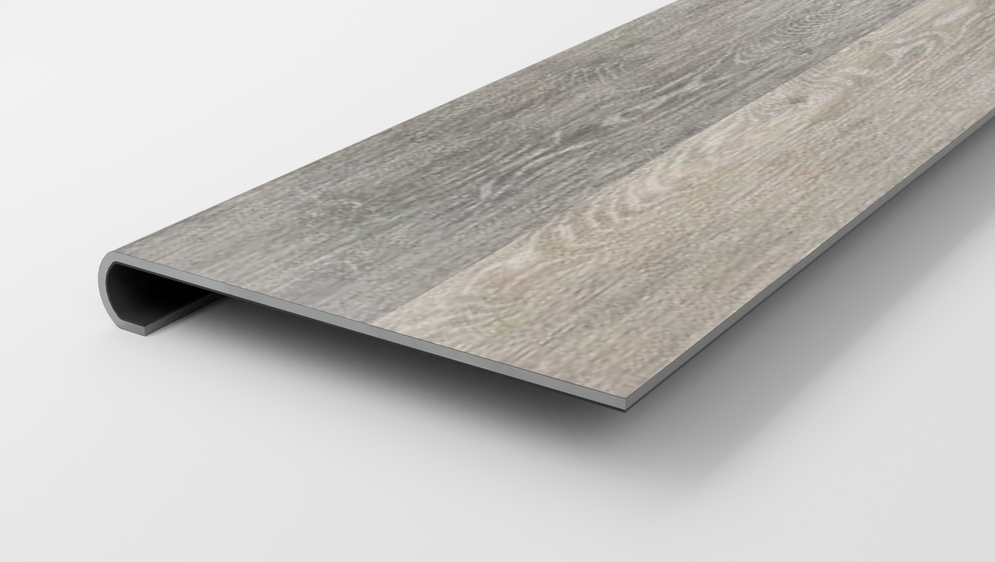 Dove Tail Oak Gray Stair Tread