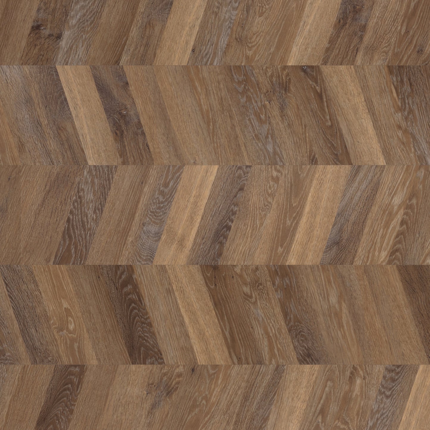 Knight Tile Rigid Core | Mid Limed Oak (Chevron) Stair Tread
