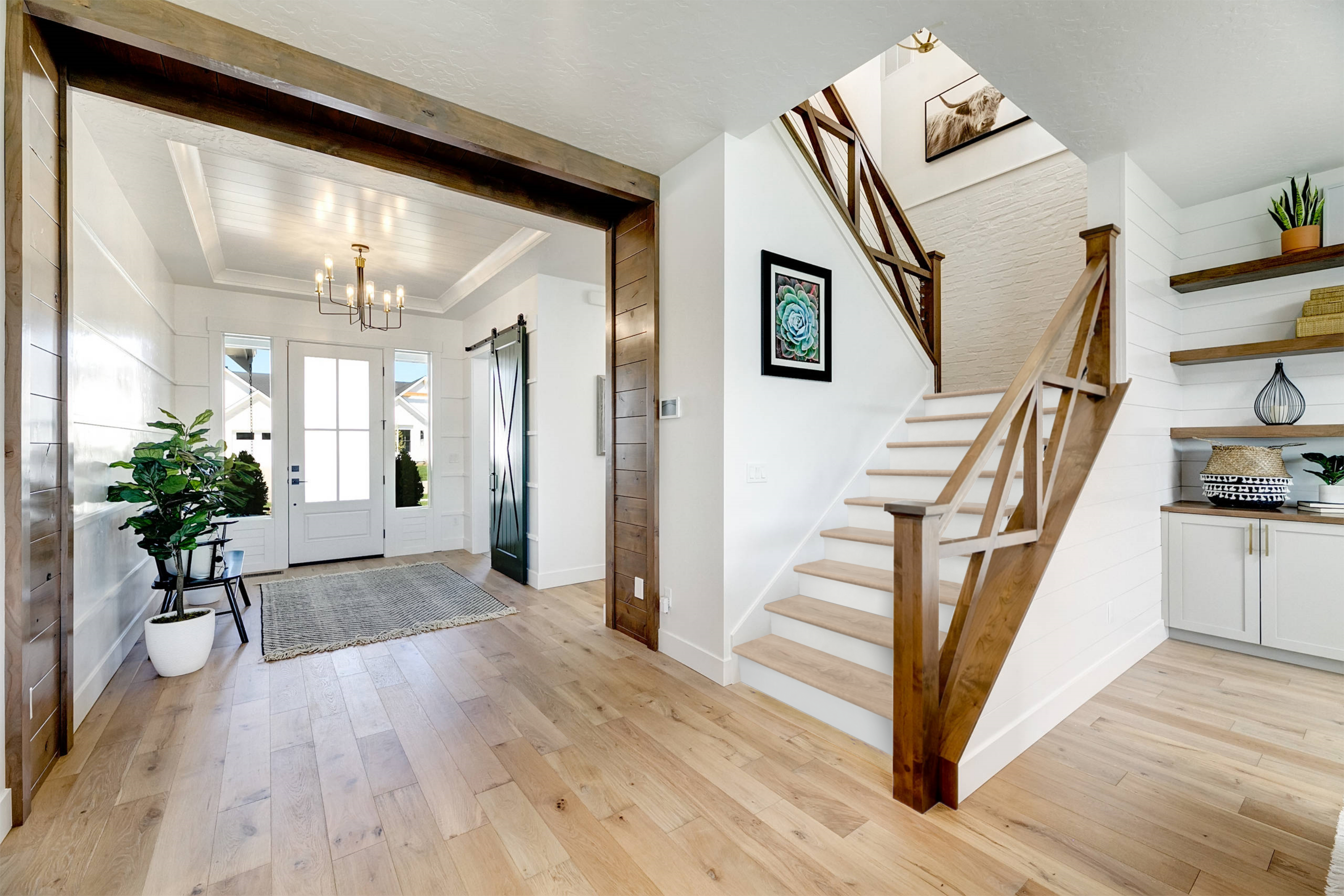 Luxury Vinyl Plank Stair Treads Example
