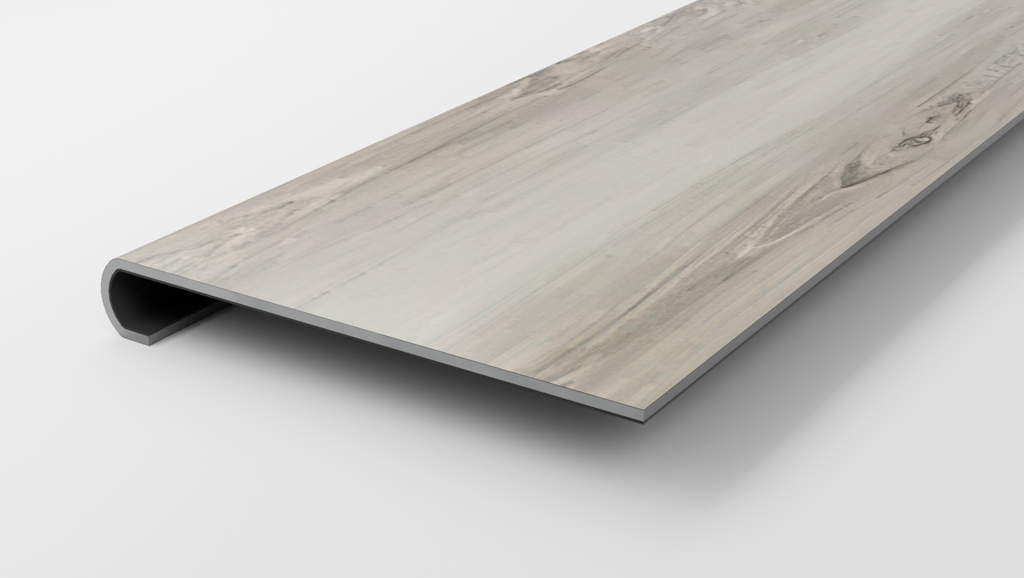 Banff Gray Hickory Stair Tread