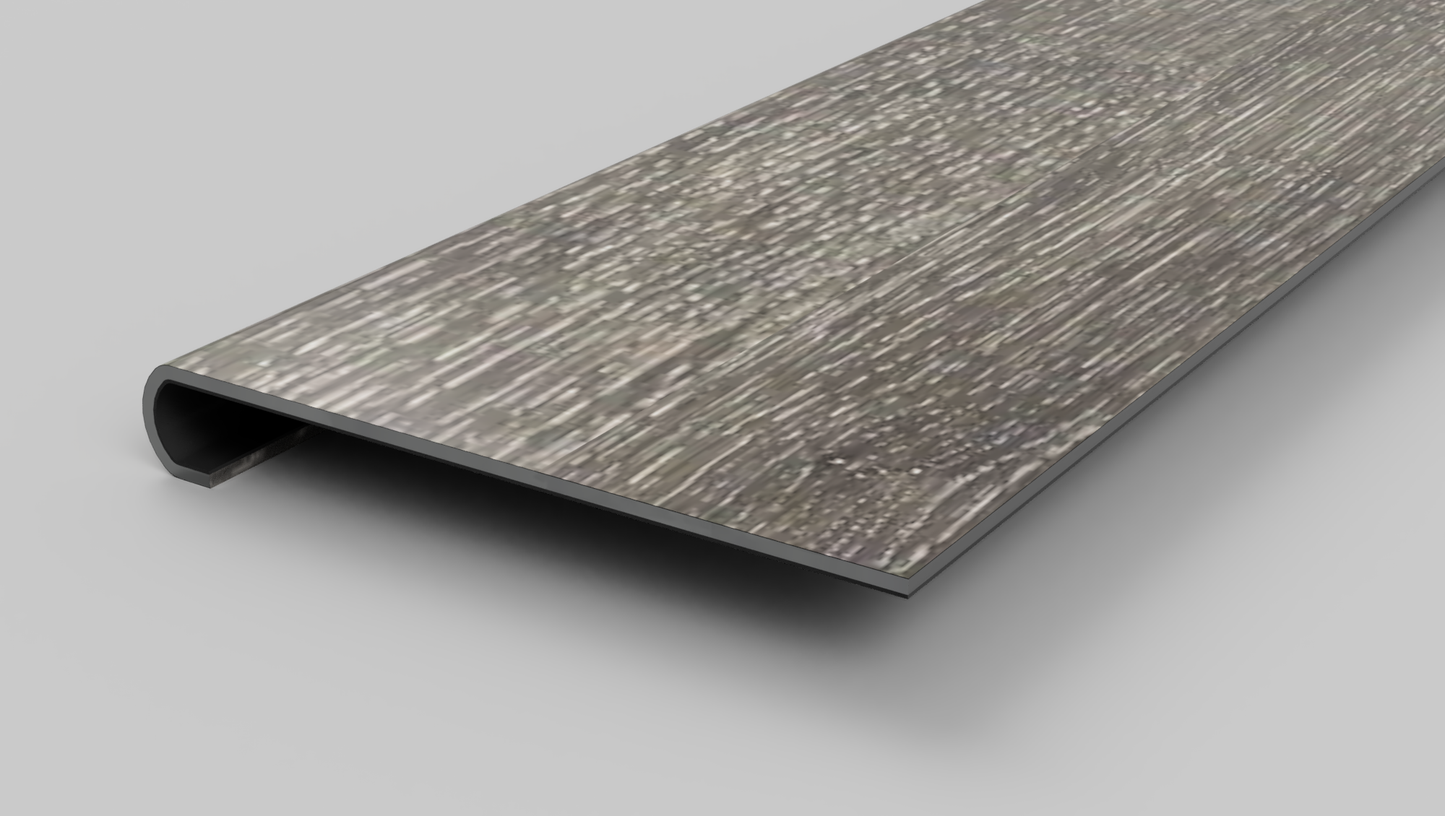 Dark Grey Oak Stair Nose + 2 Planks