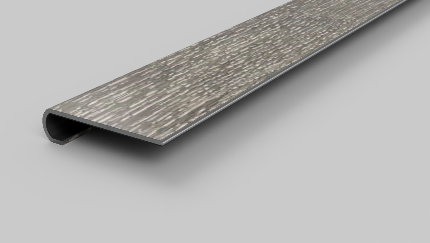 Dark Grey Oak Stair Nose + 2 Planks