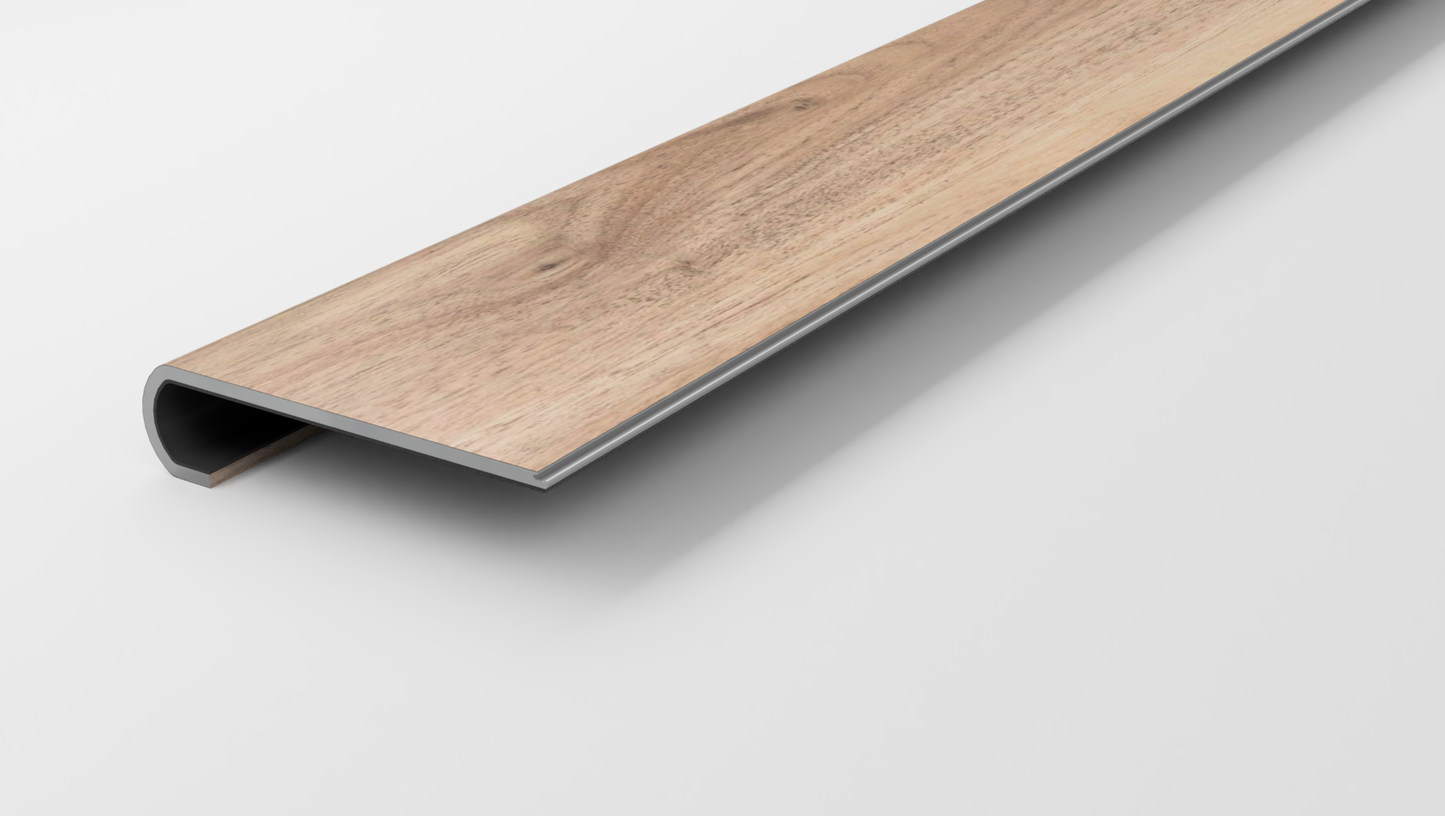 Saddle Walnut Stair Tread