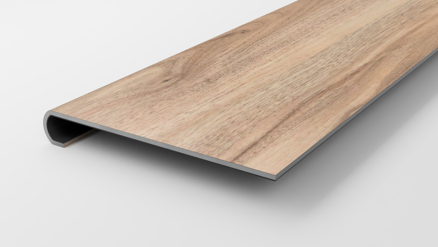 Saddle Walnut Stair Tread