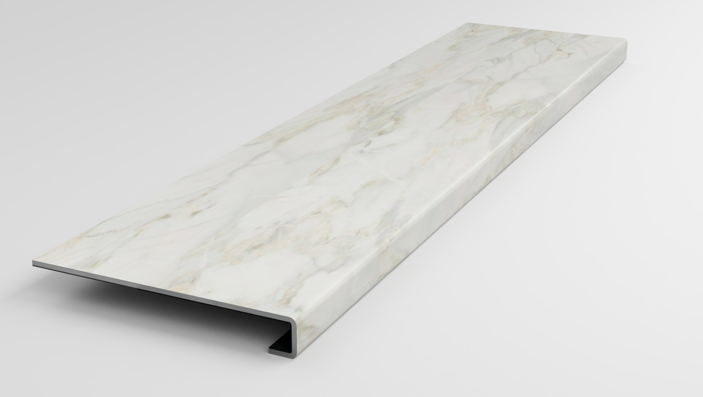 Ashen Grove Marble Stair Tread