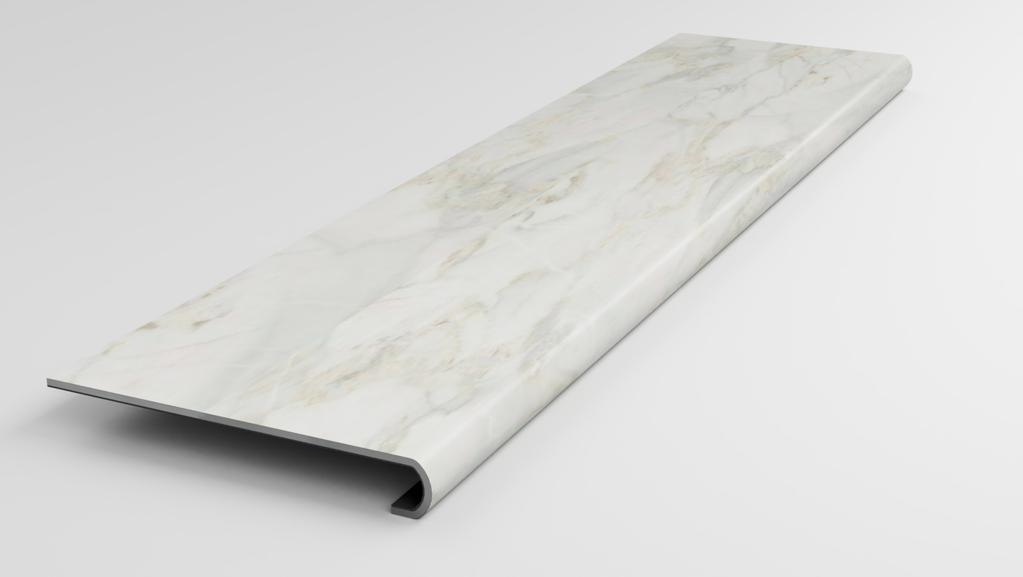Ashen Grove Marble Stair Tread