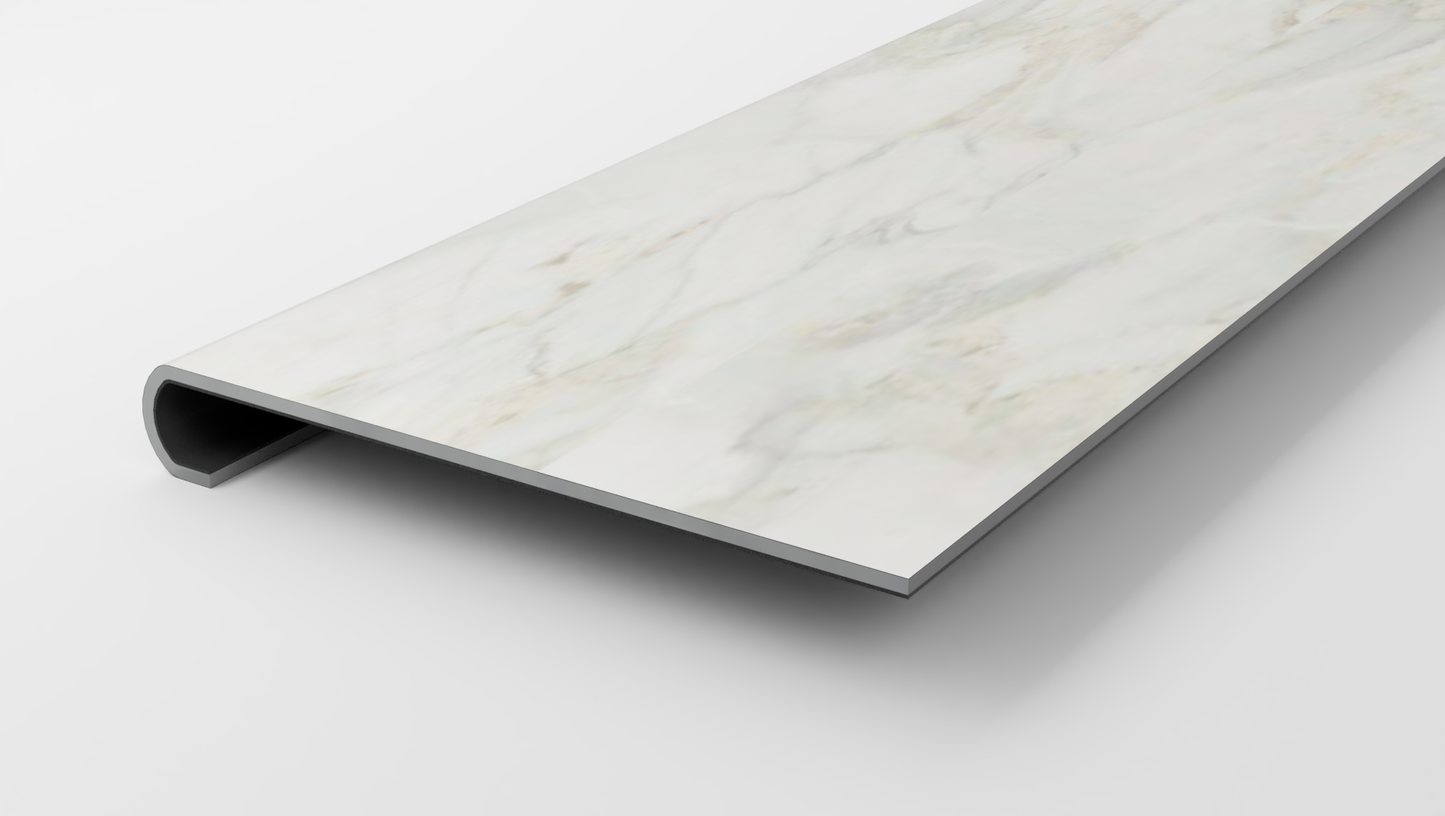 Ashen Grove Marble Stair Tread