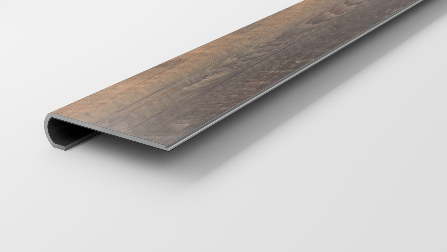 Floorte Classic | Titan HD Plus Platinum | Autumn Barnboard Stair Tread