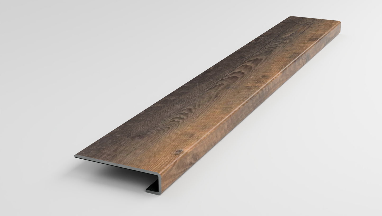 Floorte Classic | Titan HD Plus Platinum | Autumn Barnboard Stair Tread