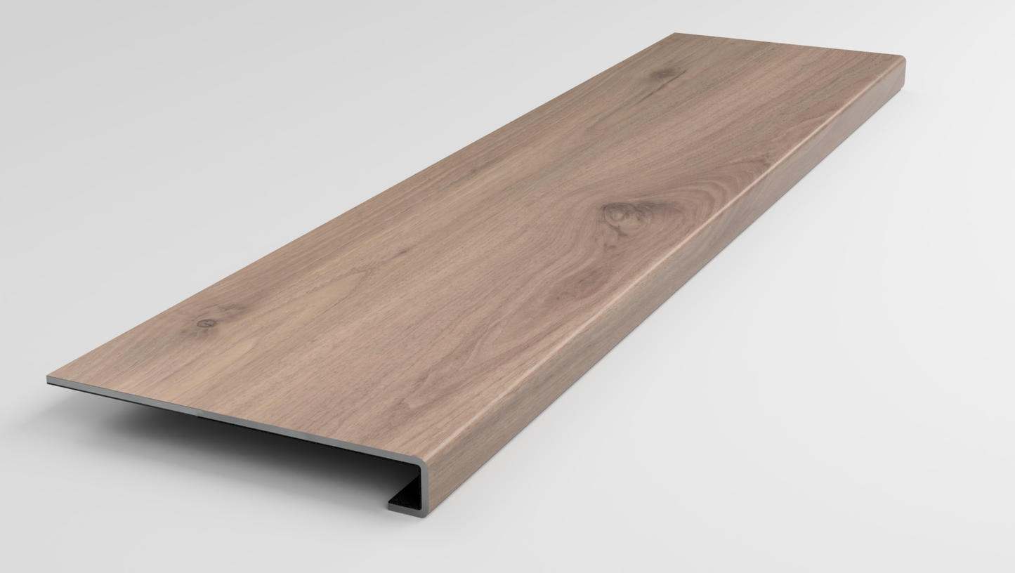 Premium 7 x 60 Integrated Bevel | Aver Walnut Stair Tread