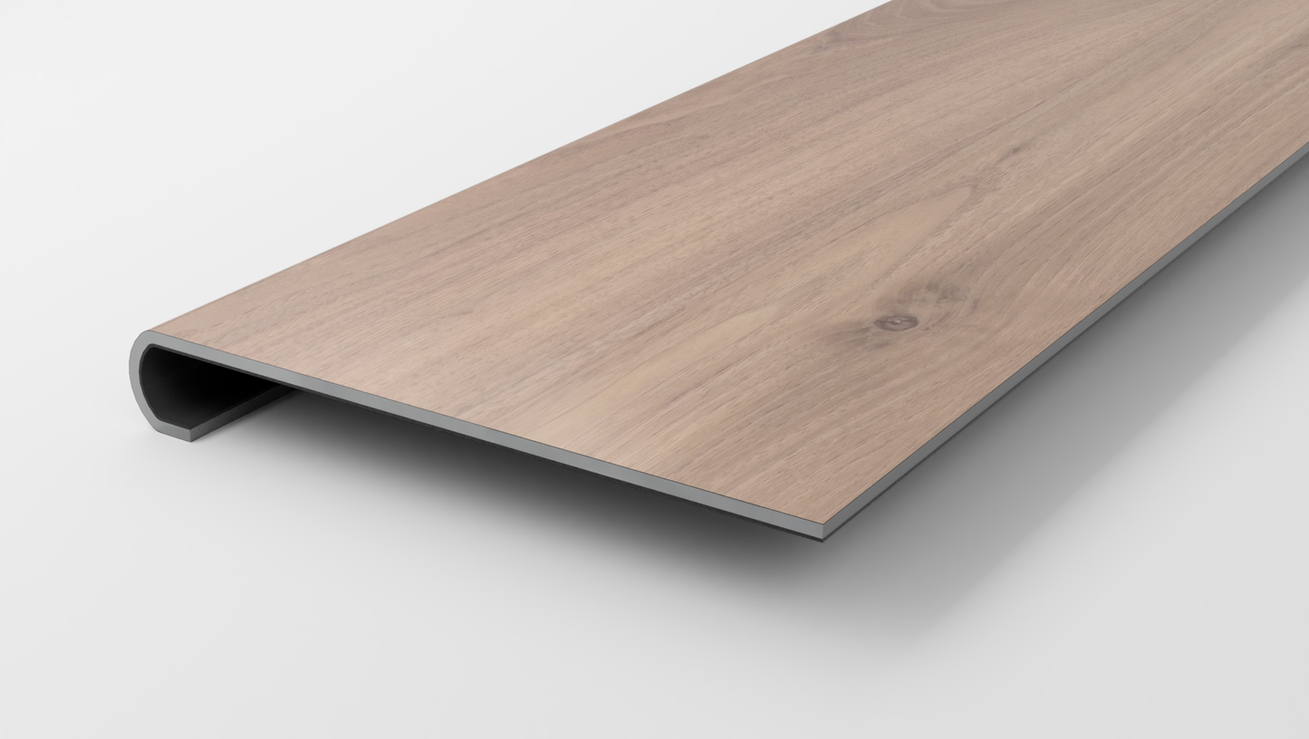 Premium 7 x 60 Integrated Bevel | Aver Walnut Stair Tread