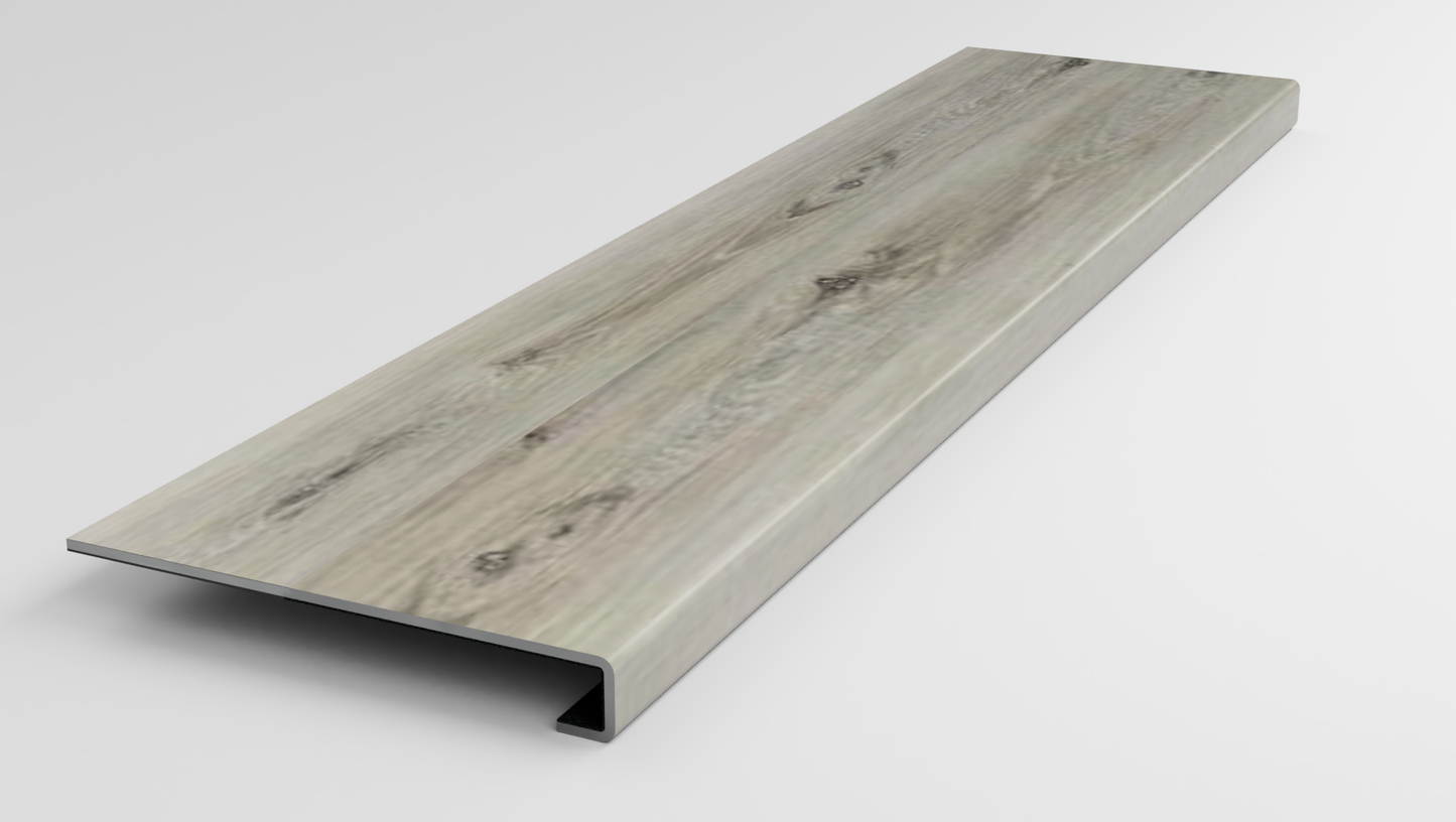Banff Gray Hickory Stair Tread