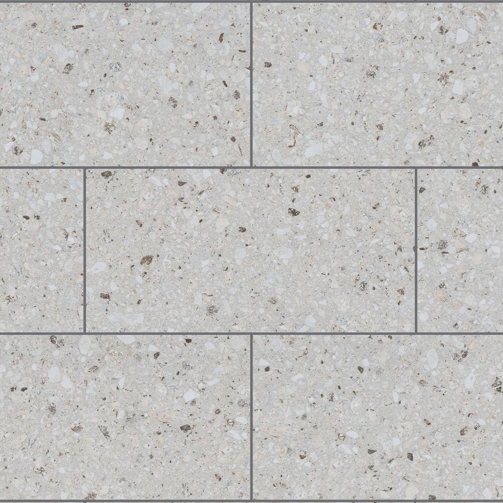 Bent White Terrazzo Stair Tread