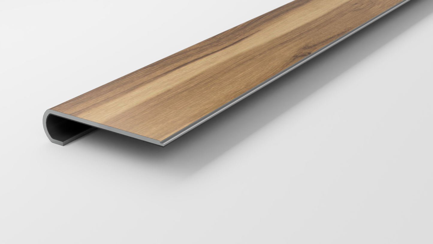 Premium 7 x 48 Integrated Bevel | Blended Caraway Stair Tread