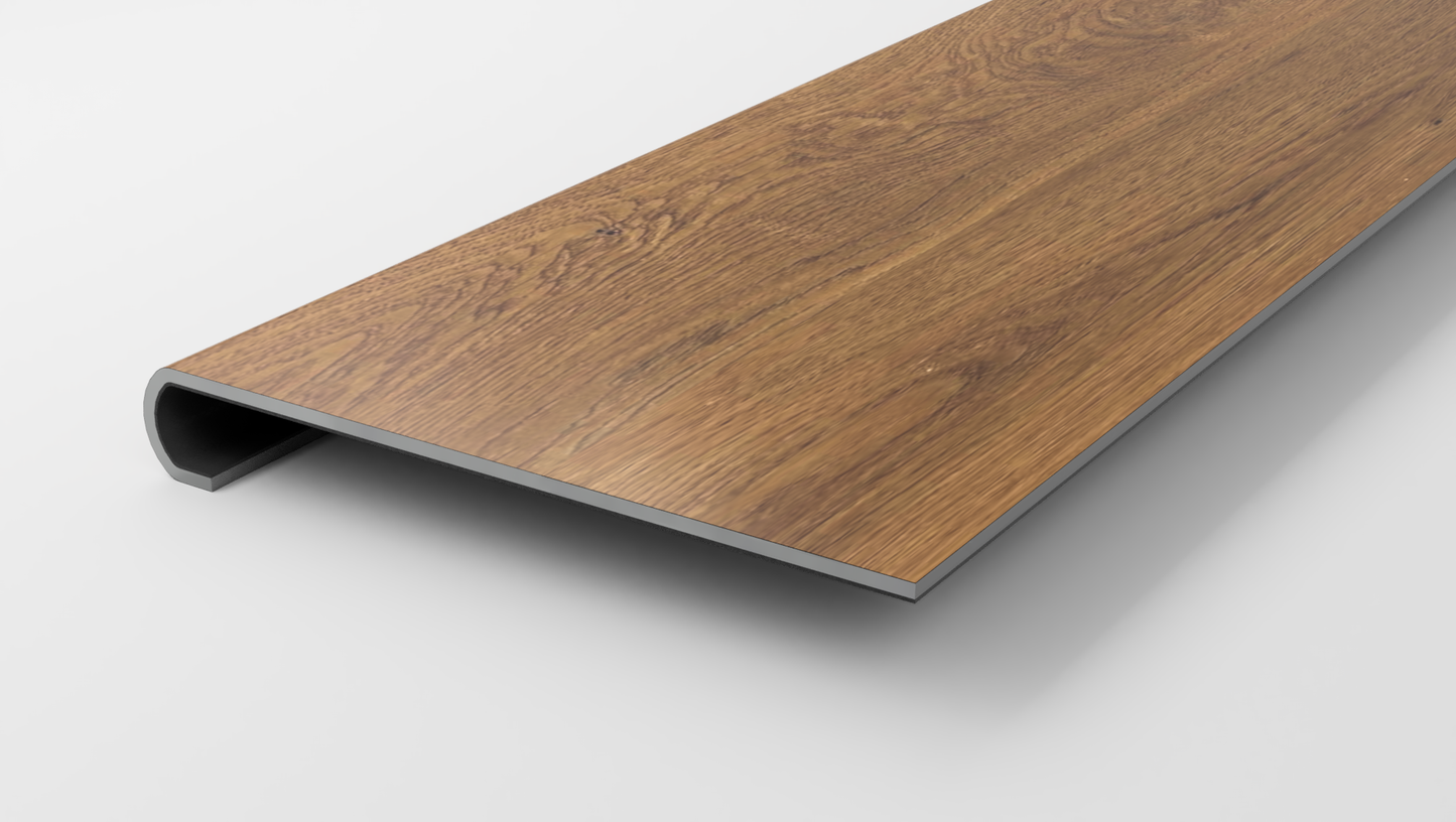 Premium 7 x 48 Integrated Bevel | Blended Sienna Stair Tread