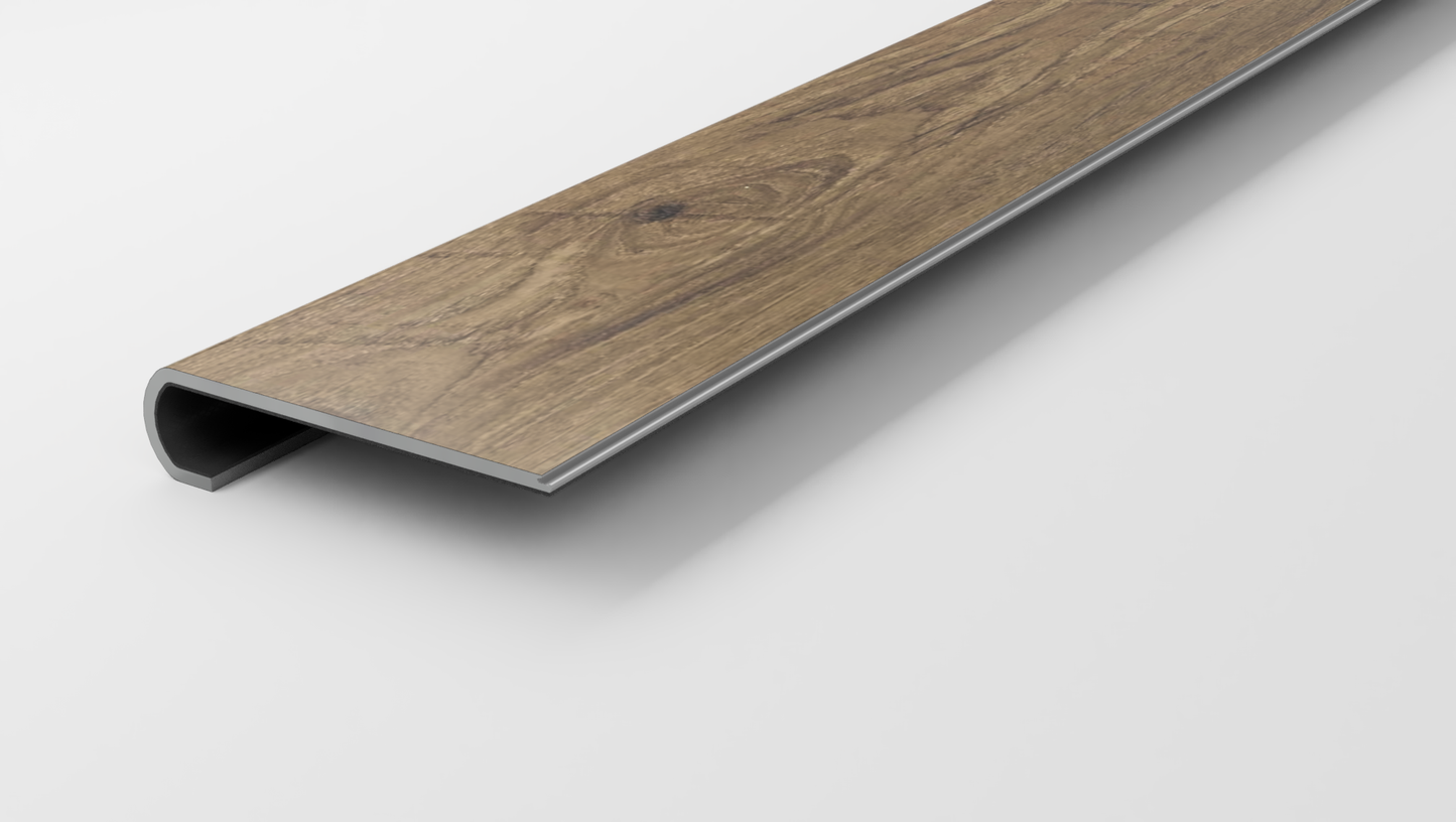 Premium 7 x 48 Integrated Bevel | Blended Umber Stair Tread