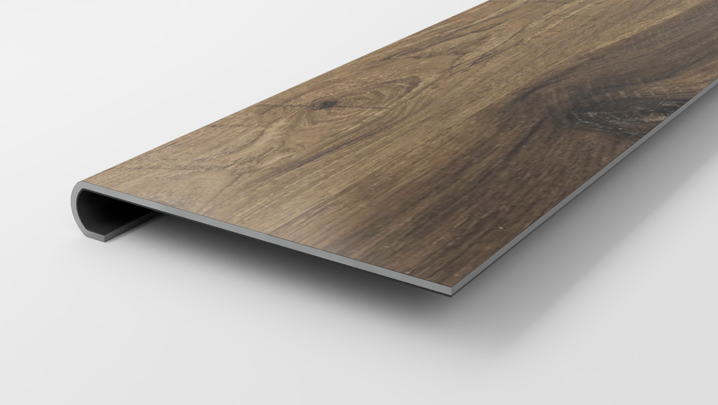 Premium 7 x 48 Integrated Bevel | Blended Umber Stair Tread