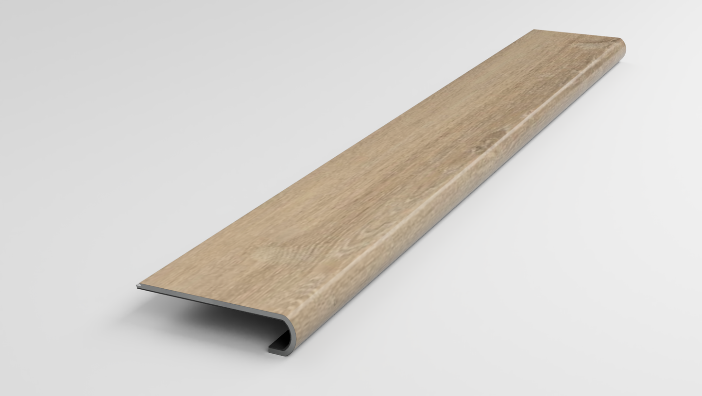 Premium 7 x 48 Integrated Bevel | Draco Oak Stair Tread