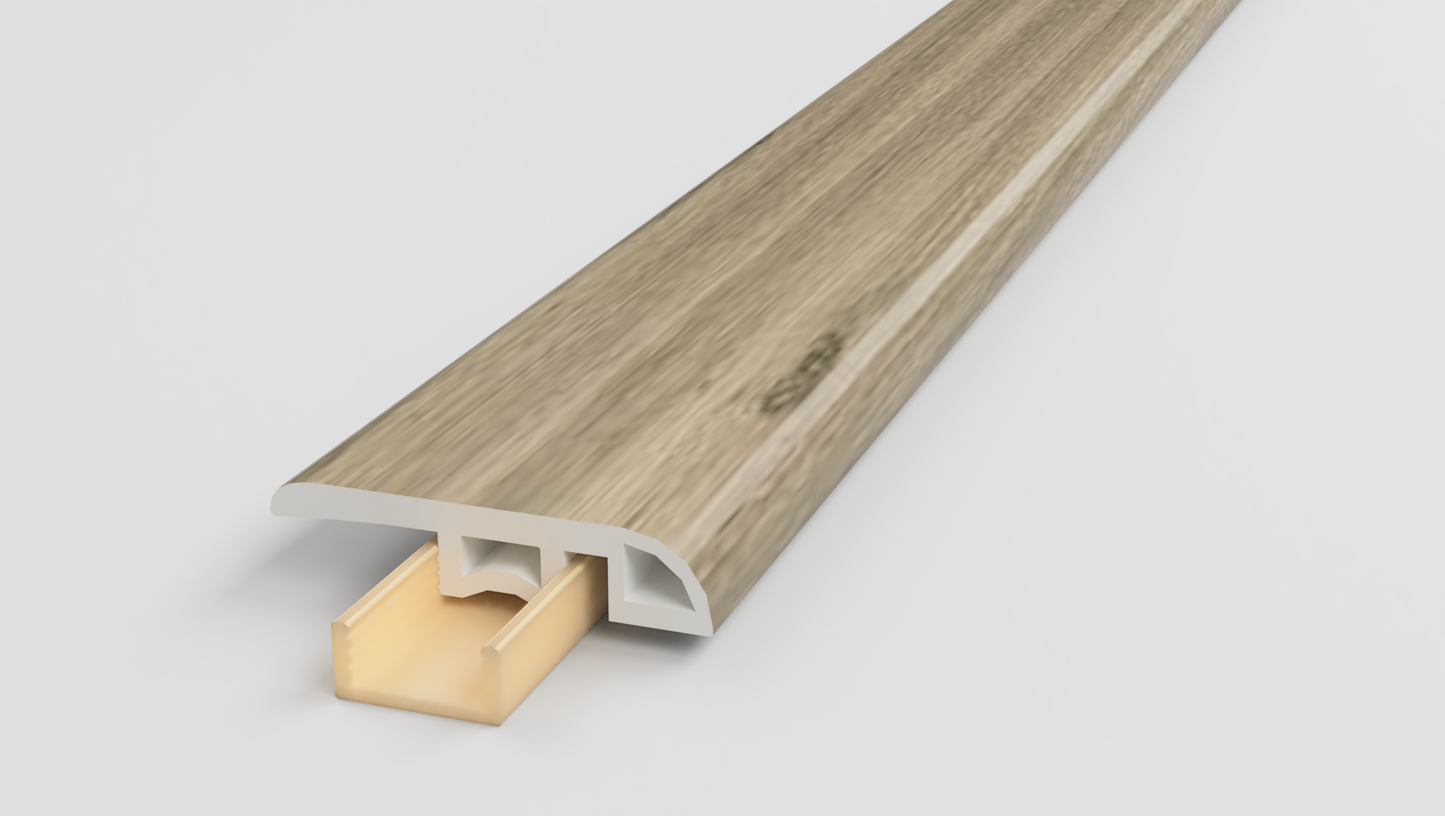 Hartsville Oak Gray End Cap