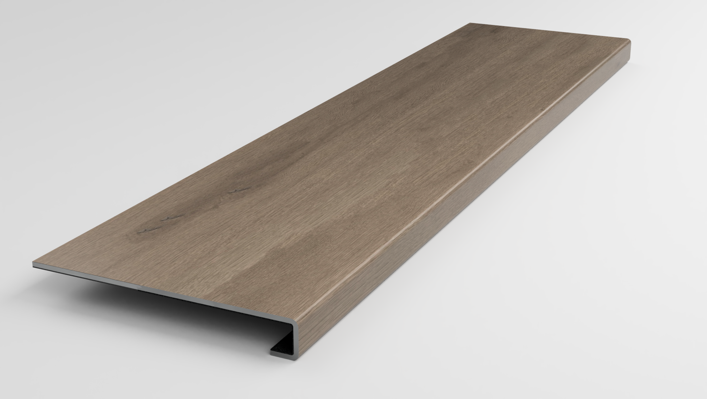 Floorte Classic | Aspire Natural Bevel | Frontier Brown Stair Tread