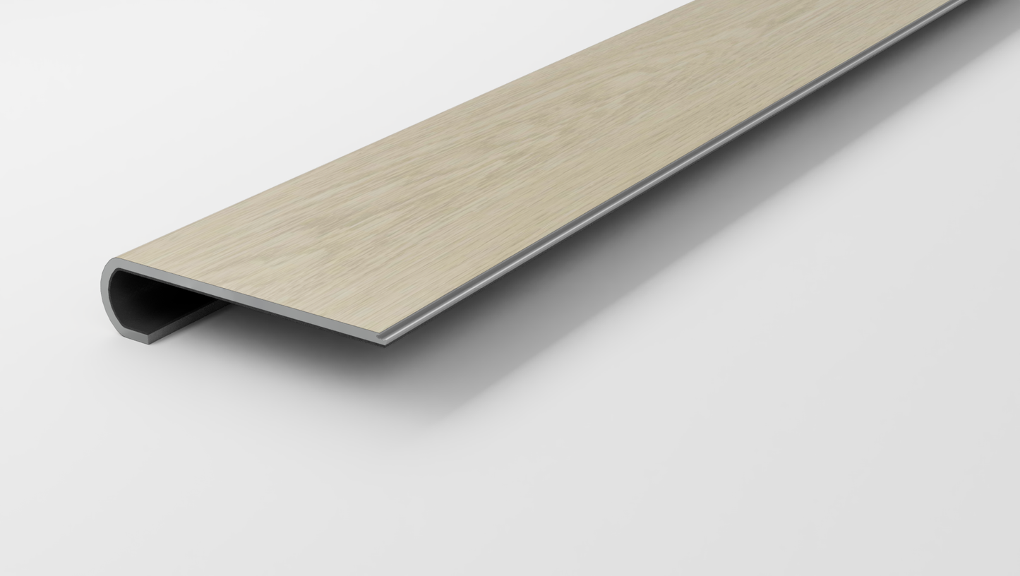 Floorte Classic | Dwell | Gossamer Grey Stair Tread