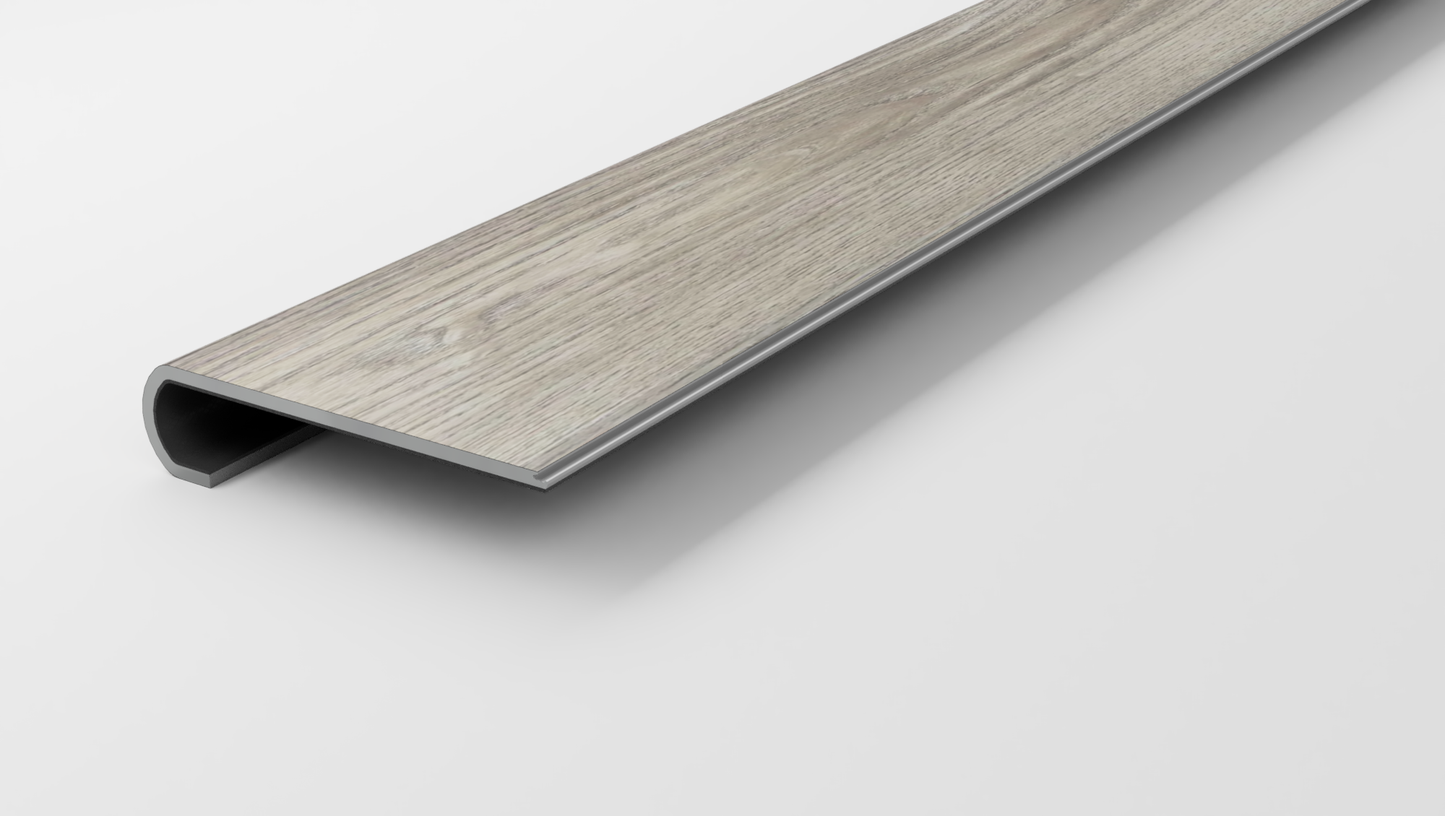 Floorte Pro | Anvil Plus 20mil | Grey Chestnut Stair Tread