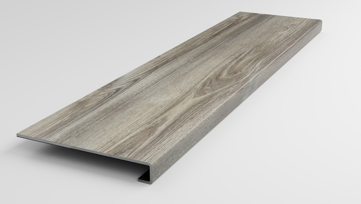 Floorte Pro | Anvil Plus 20mil | Grey Chestnut Stair Tread