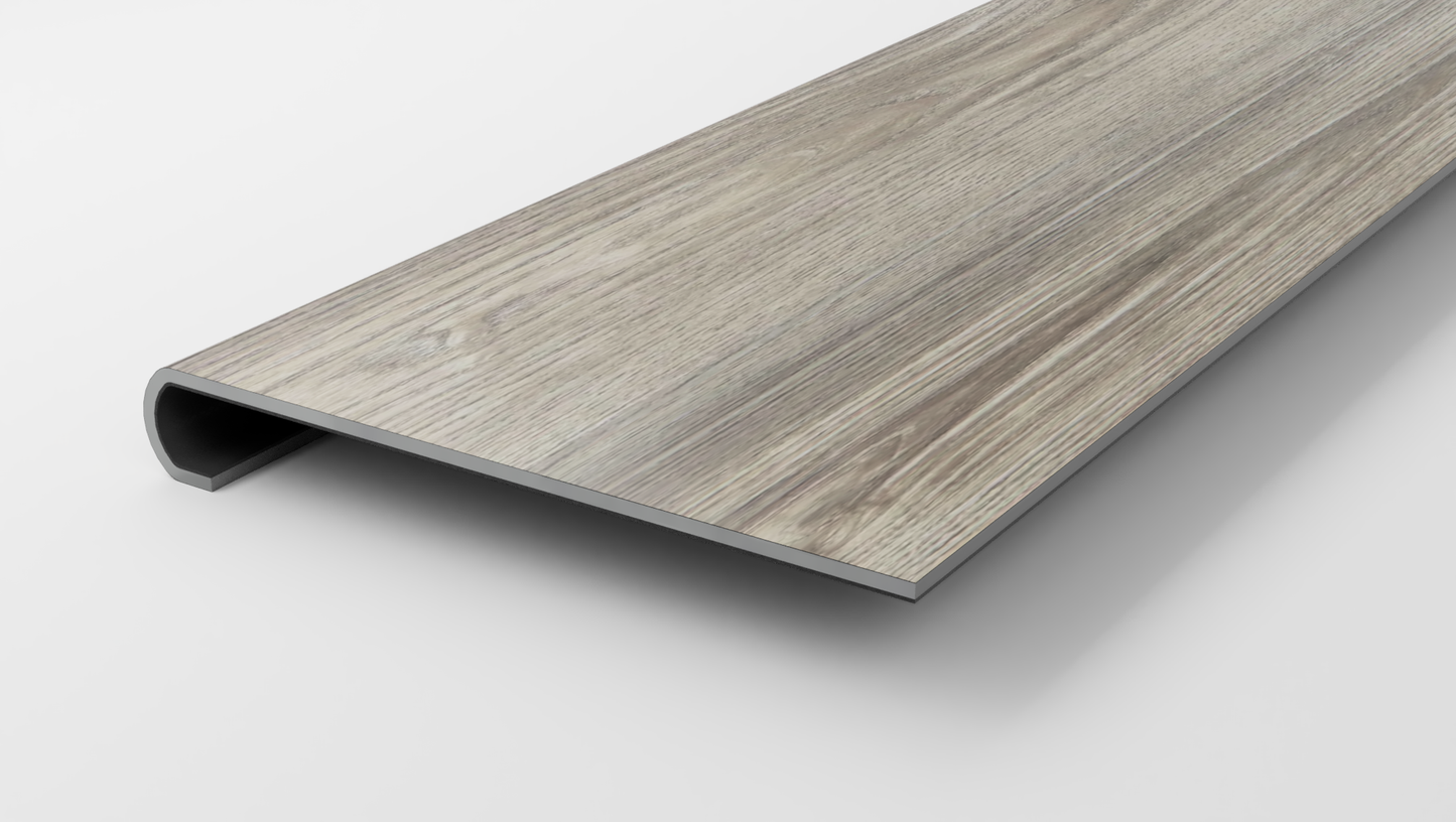 Floorte Pro | Anvil Plus 20mil | Grey Chestnut Stair Tread