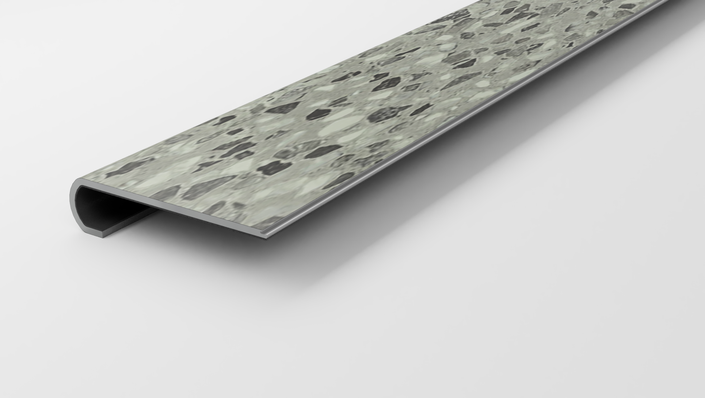 Grigio Terrazzo Stair Tread