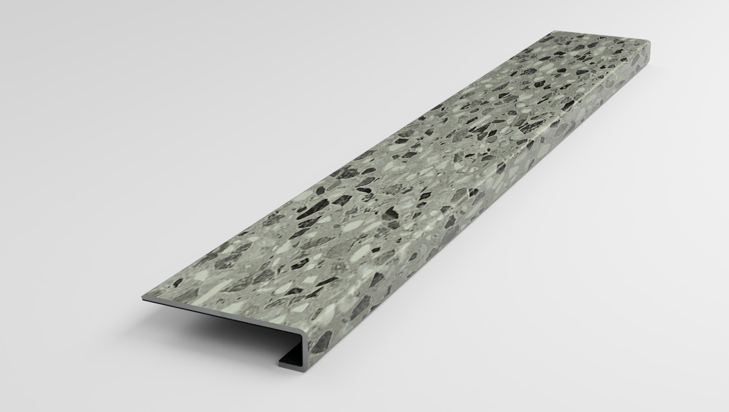 Grigio Terrazzo Stair Tread