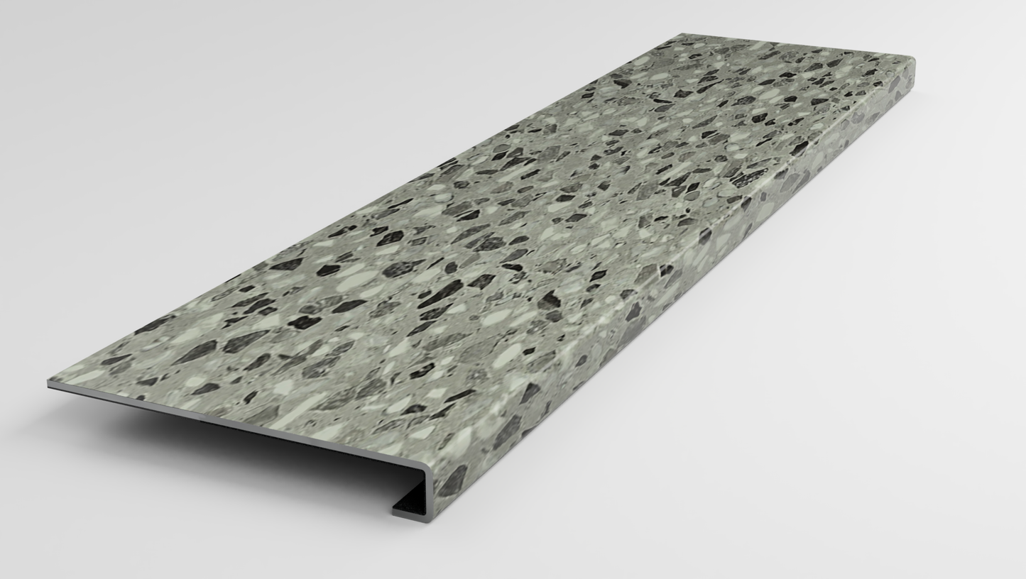 Grigio Terrazzo Stair Tread