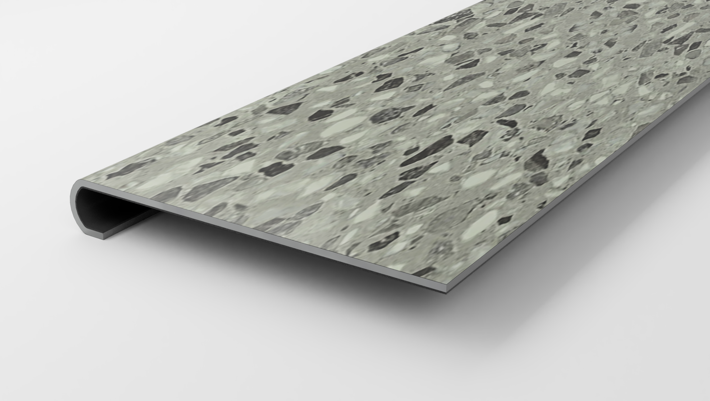 Grigio Terrazzo Stair Tread