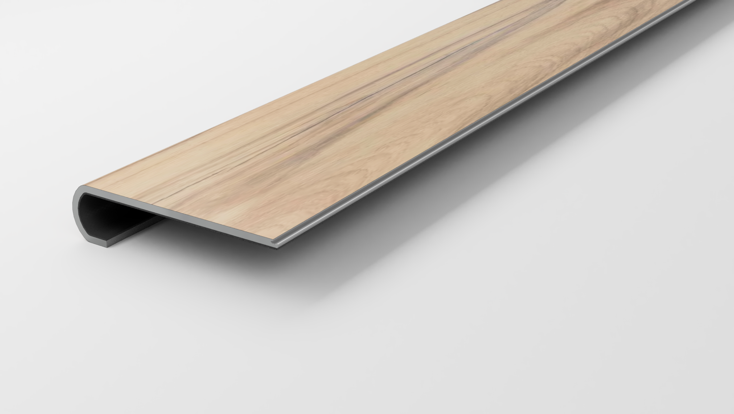 Floorte Classic | Titan HD Plus Platinum | Imperial Beech Stair Tread