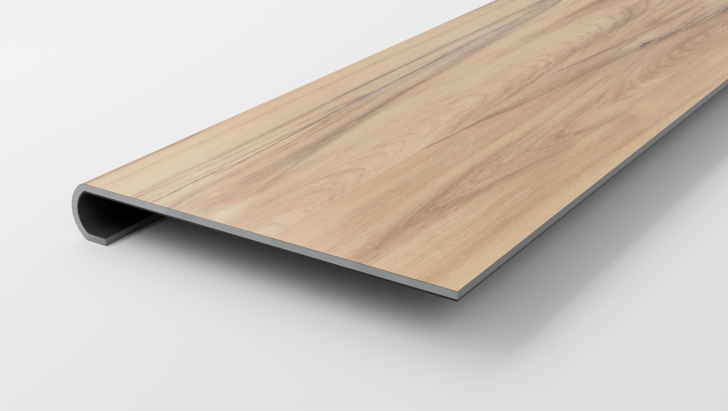 Floorte Classic | Titan HD Plus Platinum | Imperial Beech Stair Tread