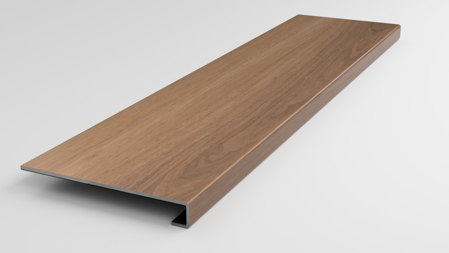 Premium 7 x 60 Integrated Bevel | Irene Walnut Stair Tread
