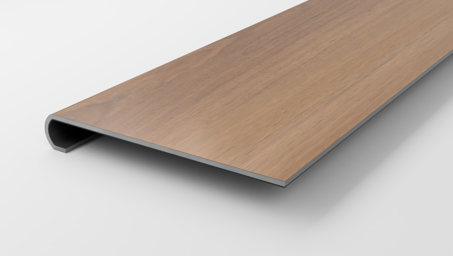 Premium 7 x 60 Integrated Bevel | Irene Walnut Stair Tread