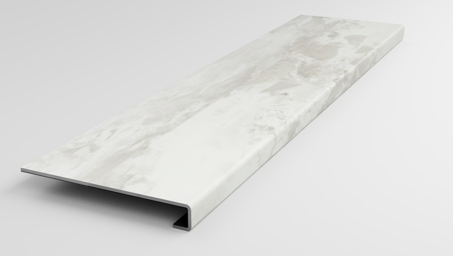 Tile | Marmo White Stair Tread