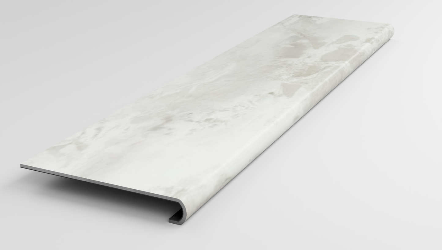 Tile | Marmo White Stair Tread
