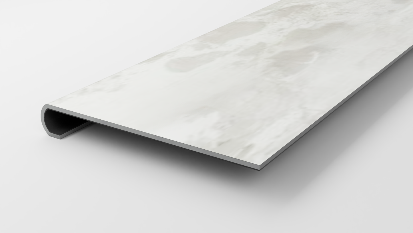 Tile | Marmo White Stair Tread