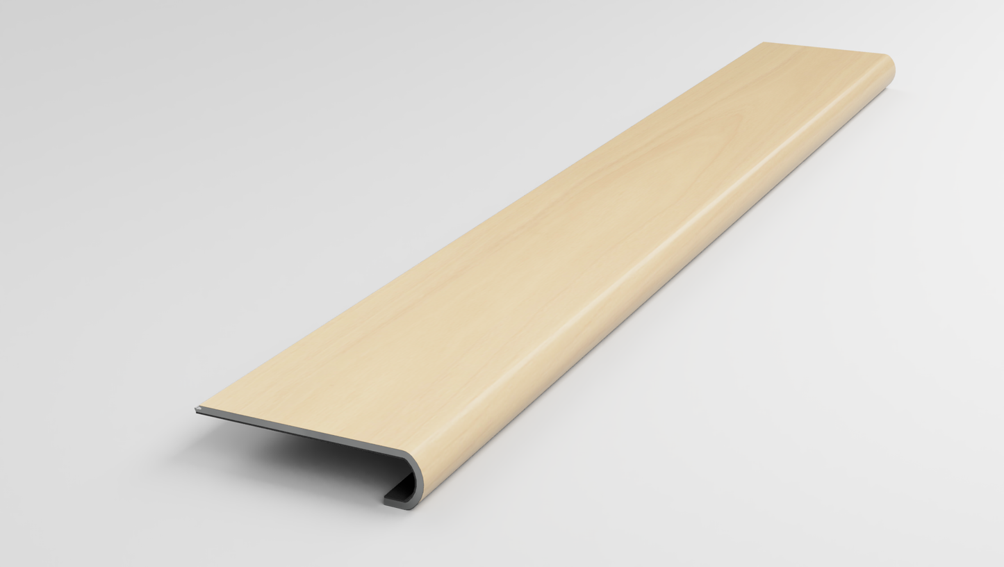 Floorte Classic | Pantheon HD Plus Natural Bevel | Marzipan Stair Tread
