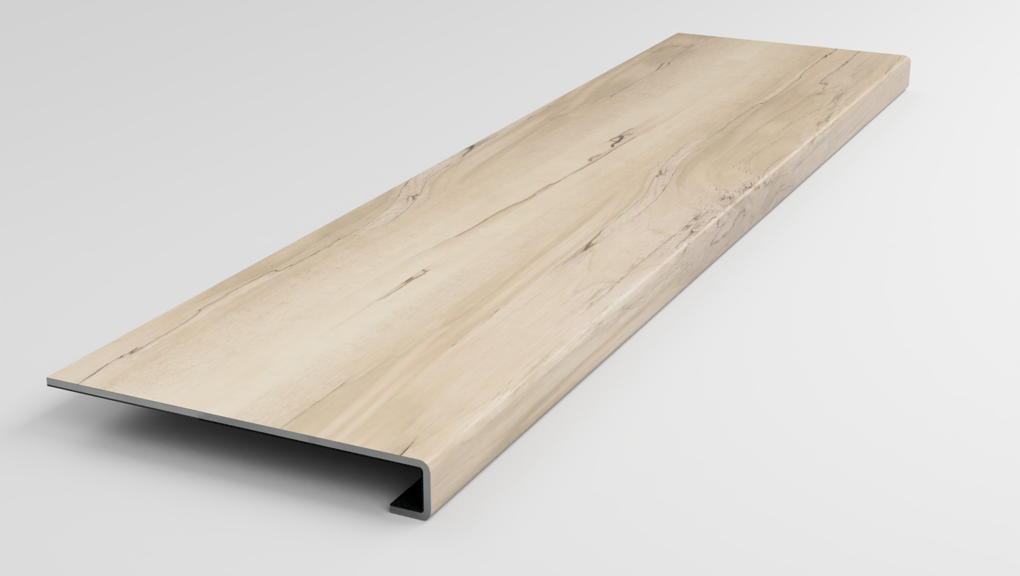 Floorte Pro | Anvil Plus 20mil | Mineral Maple Stair Tread