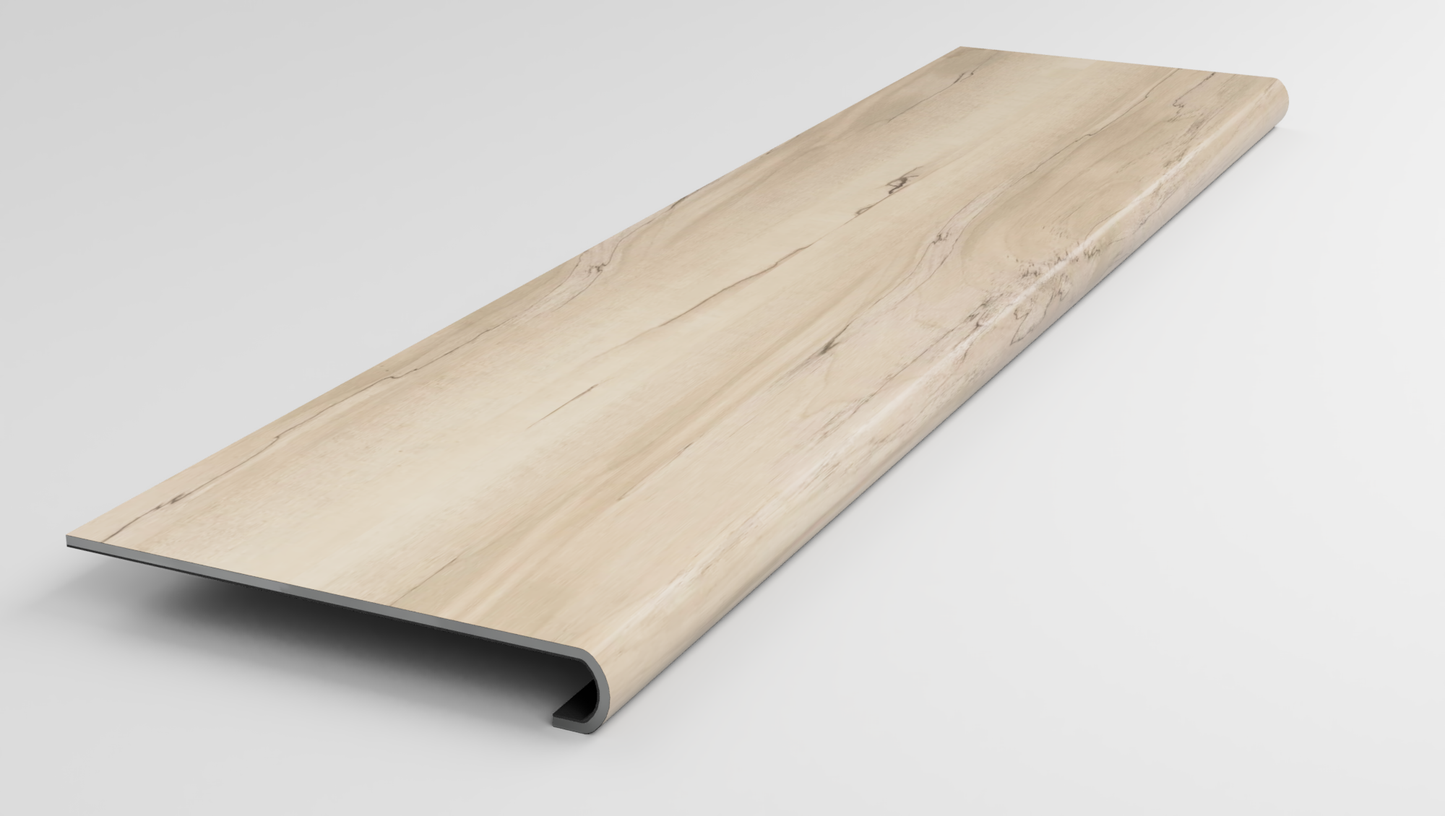 Floorte Pro | Anvil Plus 20mil | Mineral Maple Stair Tread