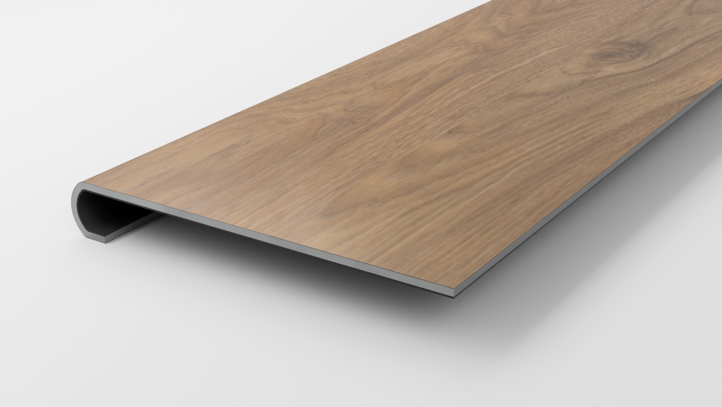 Floorte Classic | Pantheon HD Plus Natural Bevel | Olive Tree Stair Tread