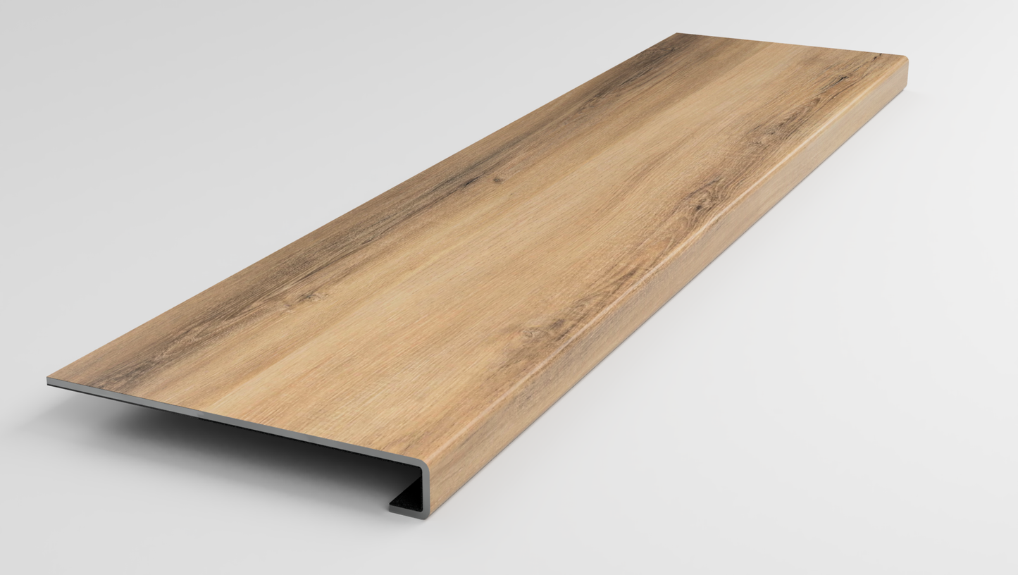 Enhanced 9 x 72 | Saffron Pecan Stair Tread