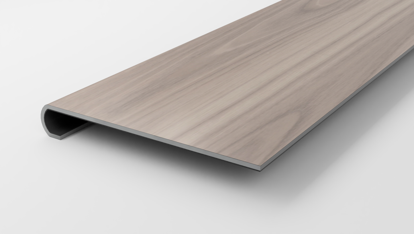 Floorte Classic | Pantheon HD Plus Natural Bevel | Smoke Stair Tread