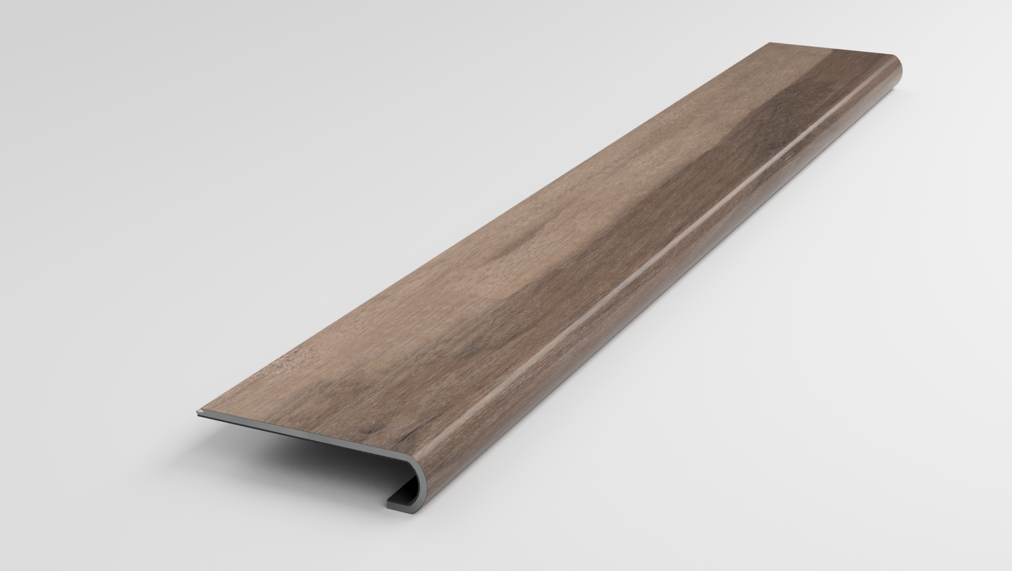 Floorte Classic | Aspire Natural Bevel | Trailblazer Brown Stair Tread