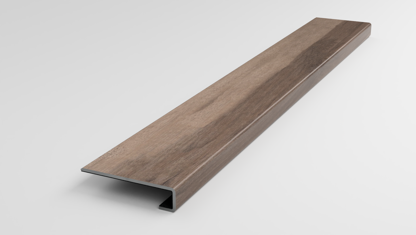 Floorte Classic | Aspire Natural Bevel | Trailblazer Brown Stair Tread