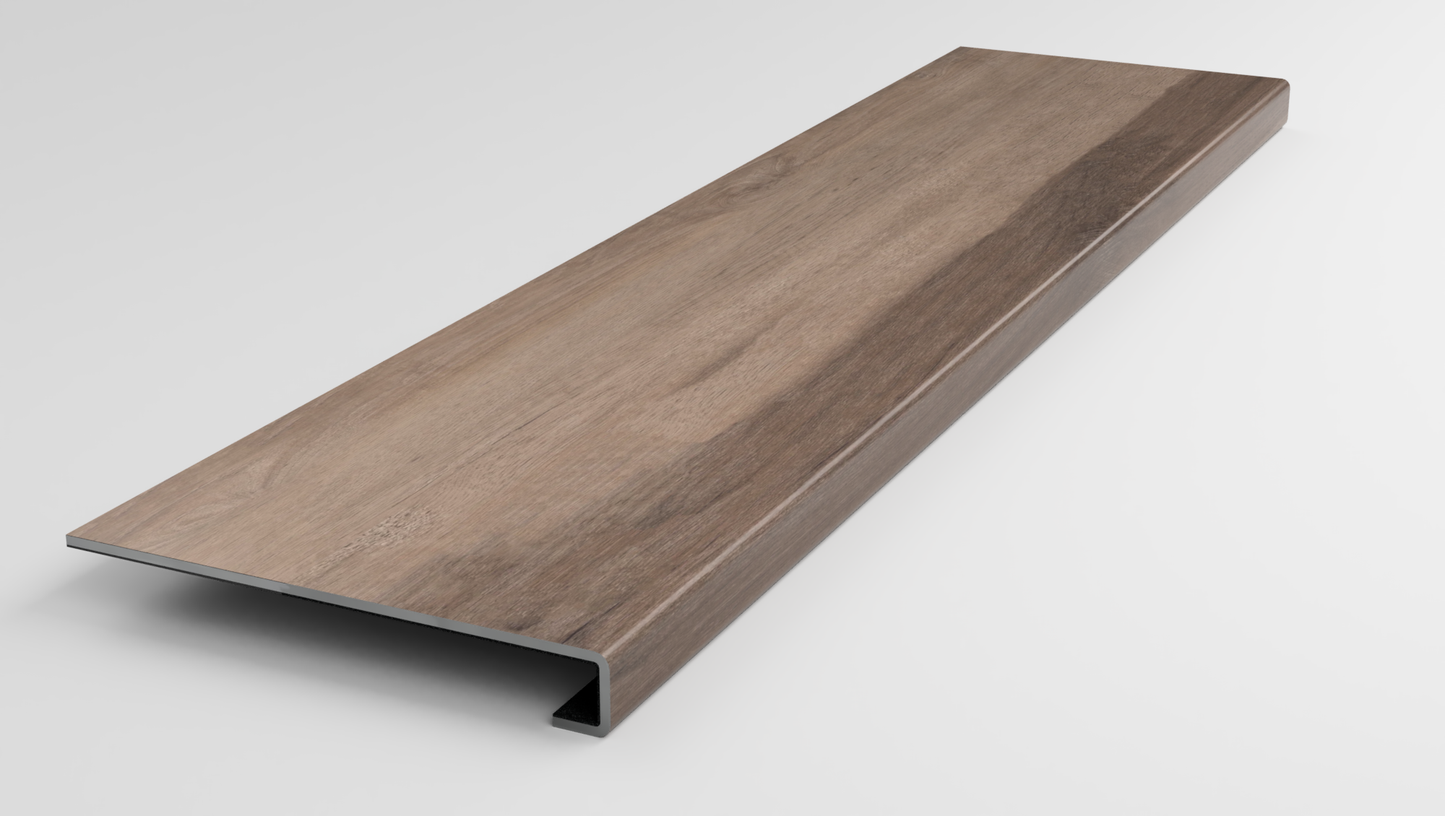 Floorte Classic | Aspire Natural Bevel | Trailblazer Brown Stair Tread