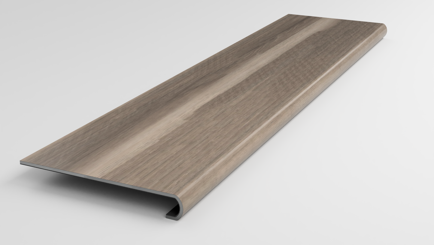 Floorte Classic | Aspire Natural Bevel | Uncharted Grey Stair Tread