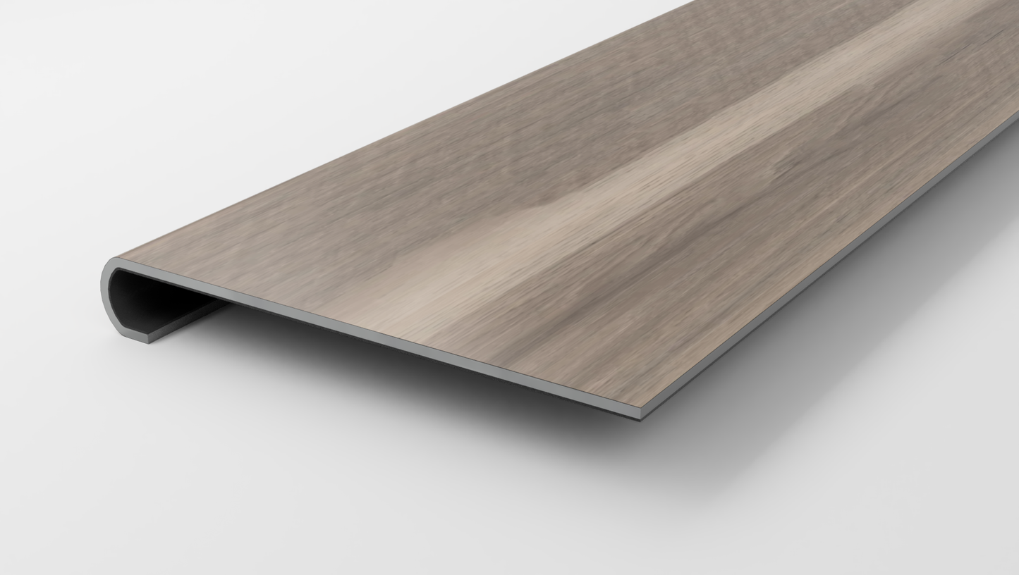 Floorte Classic | Aspire Natural Bevel | Uncharted Grey Stair Tread